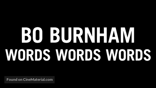 Bo Burnham: Words, Words, Words - Logo