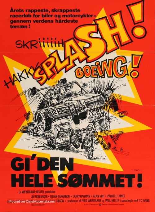 Checkered Flag or Crash - Danish Movie Poster