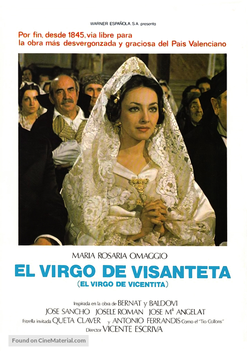 El virgo de Visanteta - Spanish Movie Poster