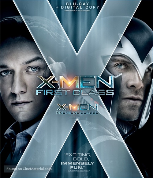 X-Men: First Class - Canadian Blu-Ray movie cover