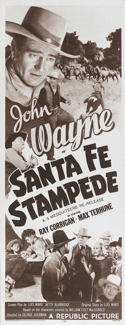 Santa Fe Stampede - Re-release movie poster