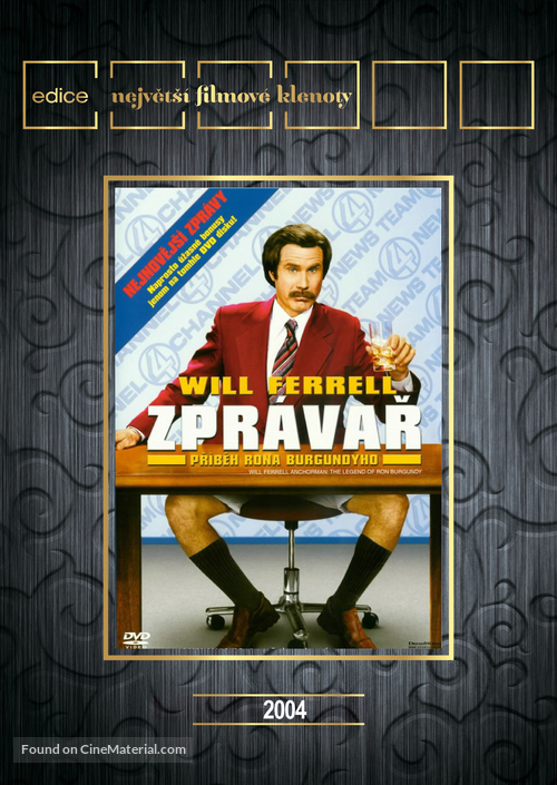 Anchorman: The Legend of Ron Burgundy - Czech DVD movie cover