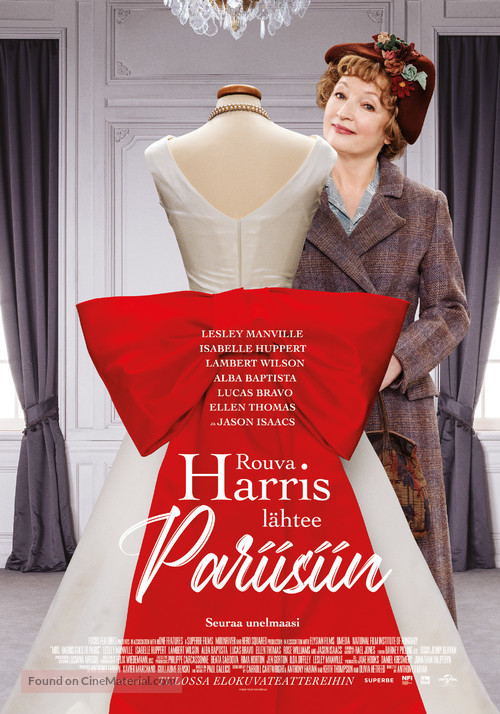 Mrs. Harris Goes to Paris - Finnish Movie Poster