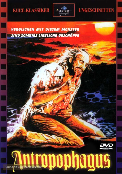 Antropophagus - German DVD movie cover