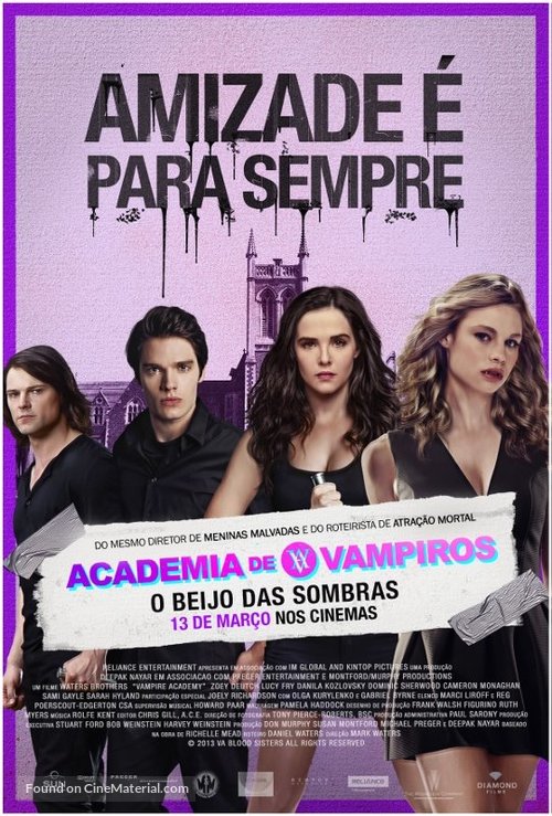 Vampire Academy - Brazilian Movie Poster