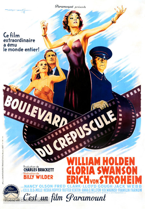 Sunset Blvd. - French Movie Poster