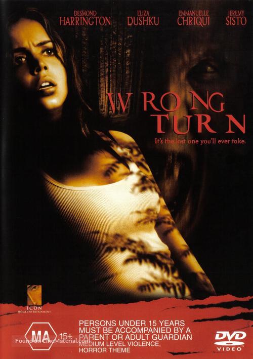 Wrong Turn - Australian DVD movie cover