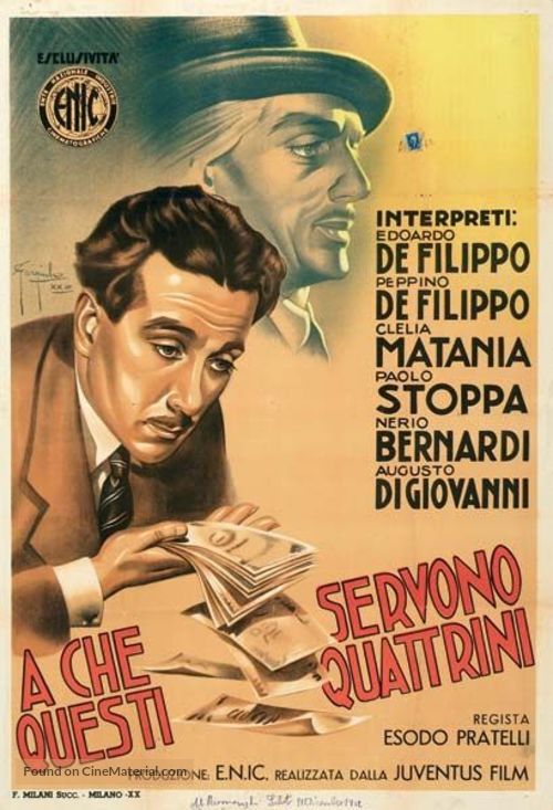 A che servono questi quattrini? - Italian Movie Poster
