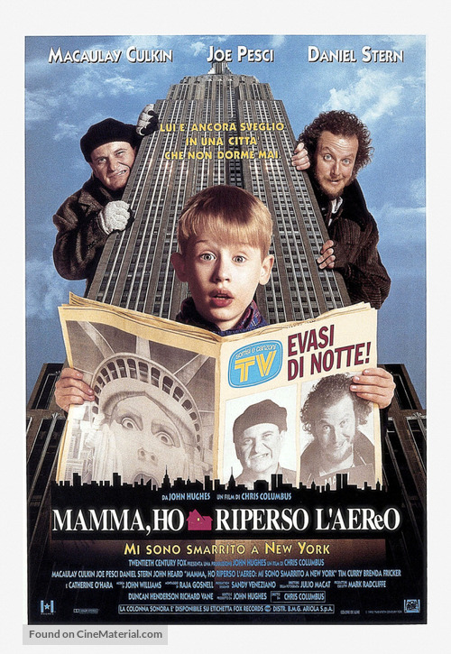 Home Alone 2: Lost in New York - Italian Movie Poster