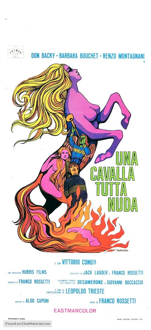 Una cavalla tutta nuda - Italian Movie Poster