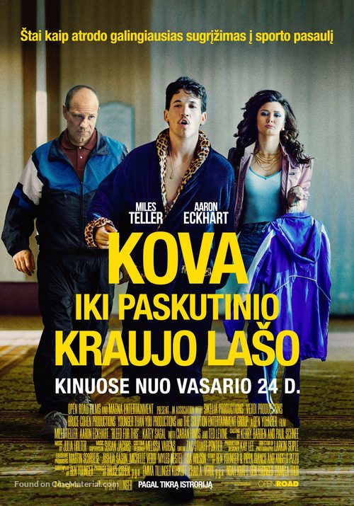 Bleed for This - Lithuanian Movie Poster
