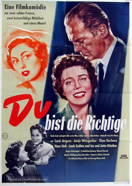 Du bist die Richtige - German Movie Poster