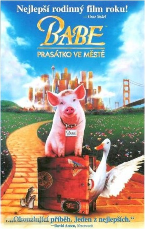 Babe: Pig in the City - Czech DVD movie cover
