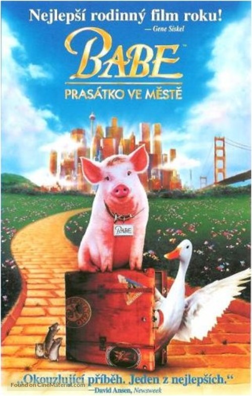 Babe: Pig in the City - Czech DVD movie cover