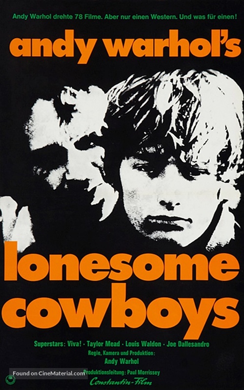 Lonesome Cowboys - German Movie Poster