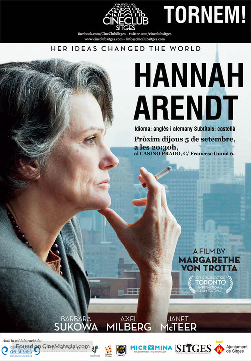 Hannah Arendt - Spanish poster