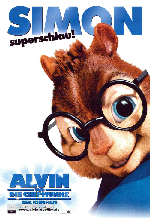 Alvin and the Chipmunks - German Movie Poster