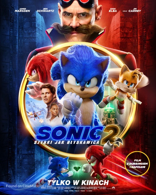 Sonic the Hedgehog 2 - Polish Movie Poster