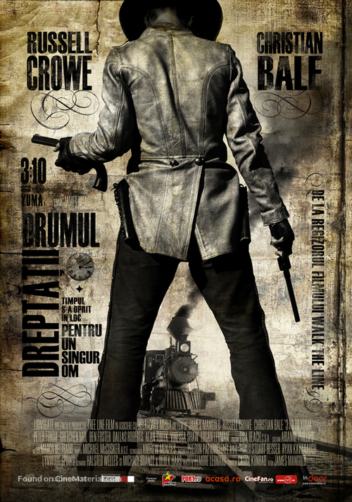 3:10 to Yuma - Romanian Movie Poster