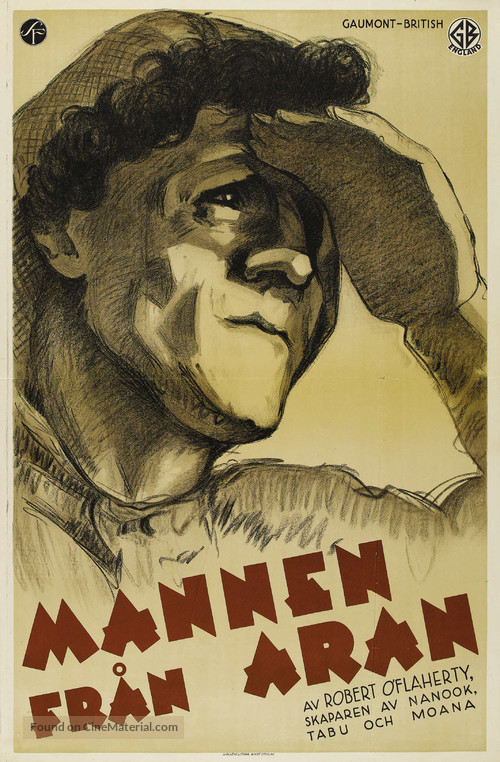 Man of Aran - Swedish Movie Poster