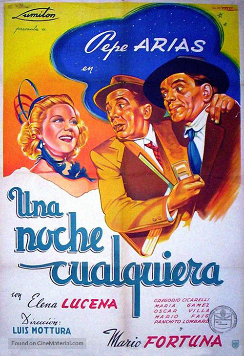 Una noche cualquiera - Argentinian Movie Poster