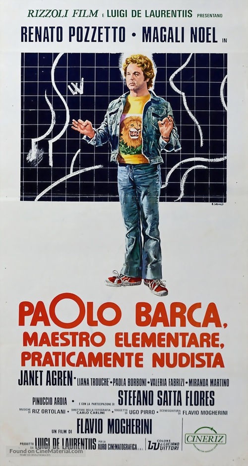 Paolo Barca, maestro elementare, praticamente nudista - Italian Movie Poster