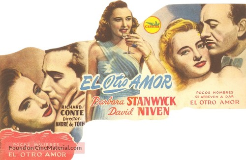 The Other Love - Spanish Movie Poster