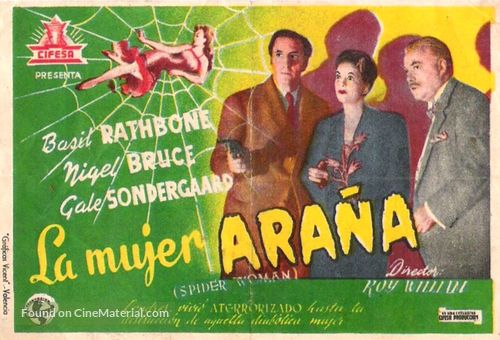The Spider Woman - Spanish Movie Poster