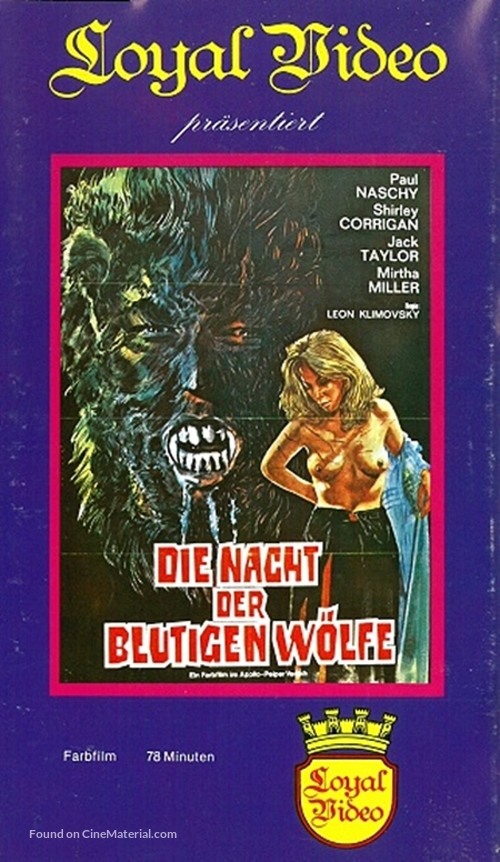 Dr. Jekyll y el Hombre Lobo - German VHS movie cover