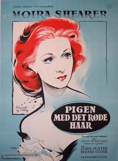 The Man Who Loved Redheads - Danish Movie Poster