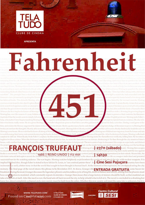 Fahrenheit 451 - Brazilian Movie Poster