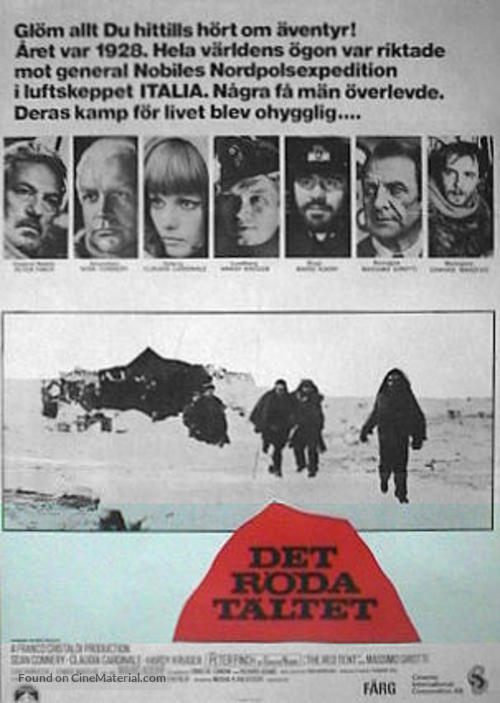 Krasnaya palatka - Swedish Movie Poster