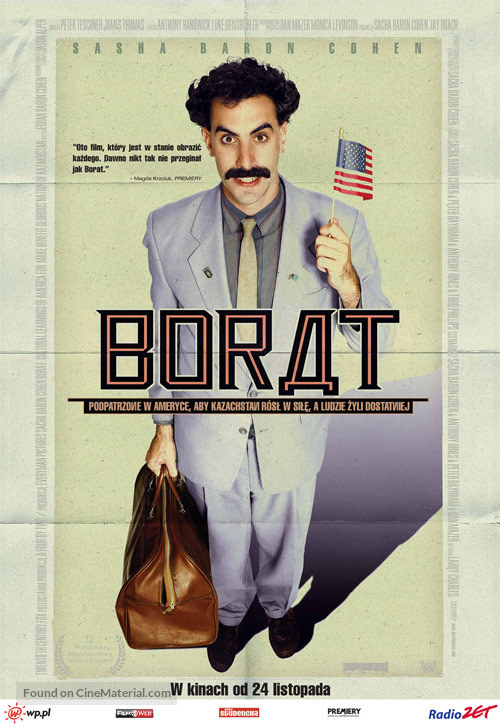 Borat: Cultural Learnings of America for Make Benefit Glorious Nation of Kazakhstan - Polish Movie Poster