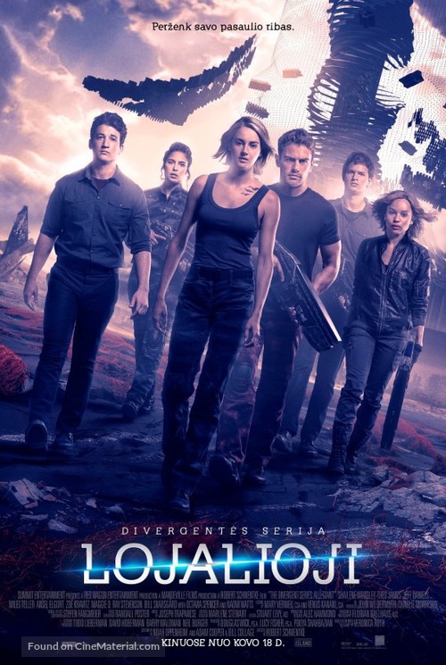 The Divergent Series: Allegiant - Lithuanian Movie Poster