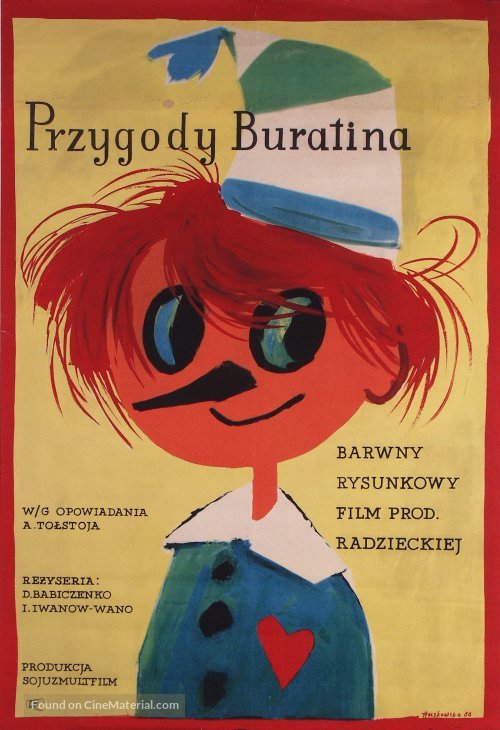 Priklyucheniya Buratino - Polish Movie Poster