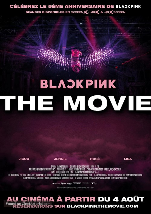 Blackpink: The Movie - French Movie Poster