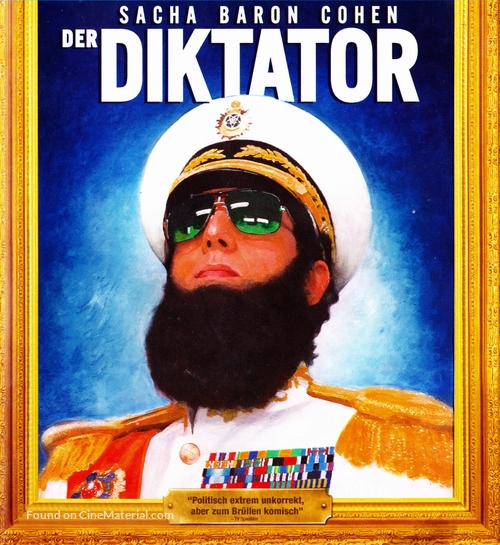 The Dictator - German Blu-Ray movie cover