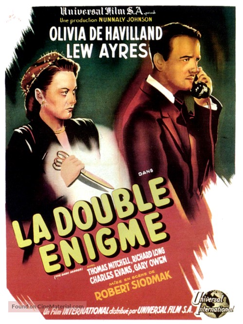 The Dark Mirror - French Movie Poster