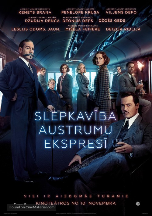 Murder on the Orient Express - Latvian Movie Poster