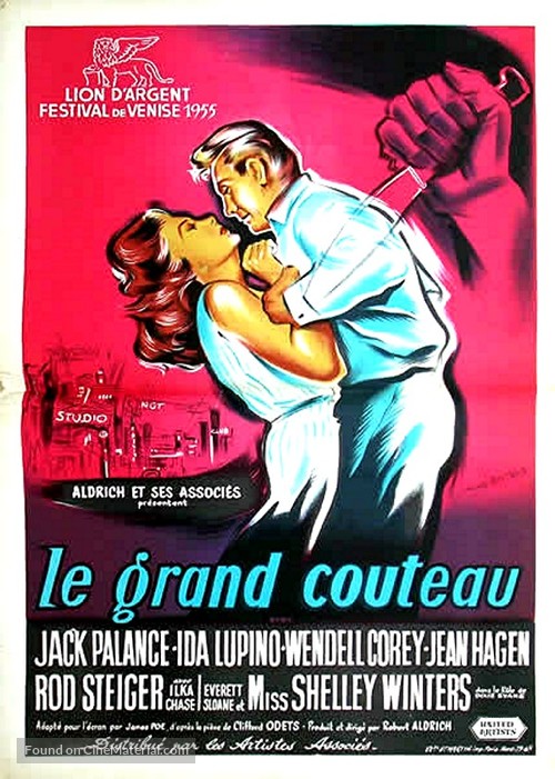 The Big Knife - French Movie Poster