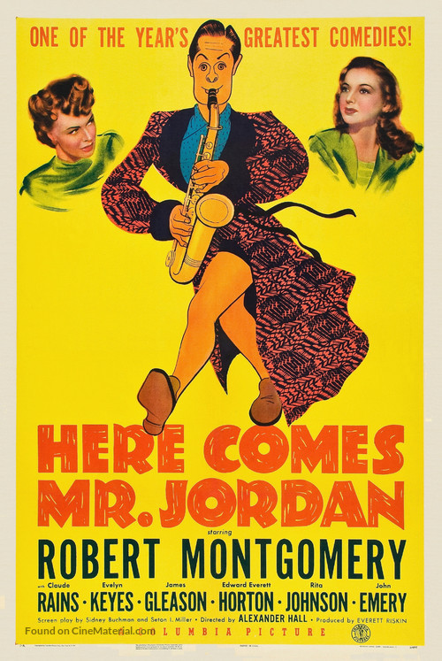 Here Comes Mr. Jordan - Theatrical movie poster
