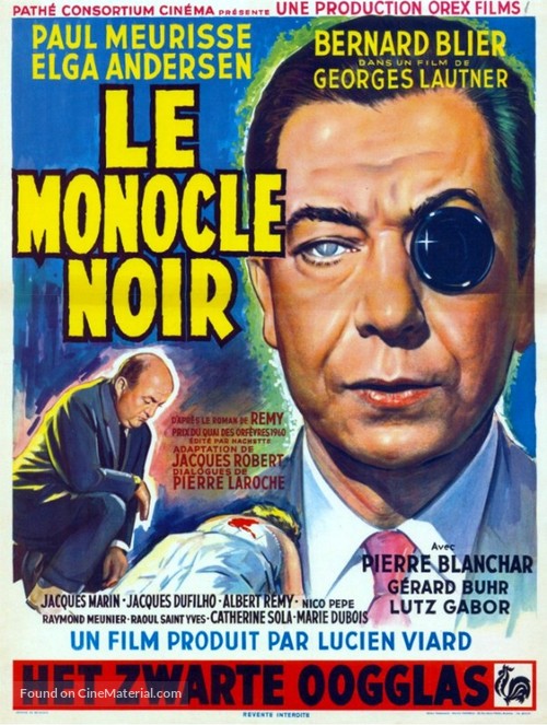 Monocle noir, Le - Belgian Movie Poster