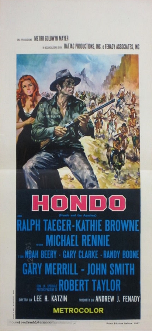 &quot;Hondo&quot; - Italian Movie Poster