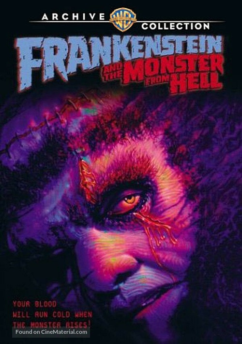 Frankenstein and the Monster from Hell - DVD movie cover
