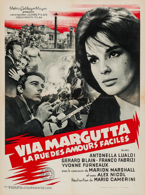 Via Margutta - French Movie Poster