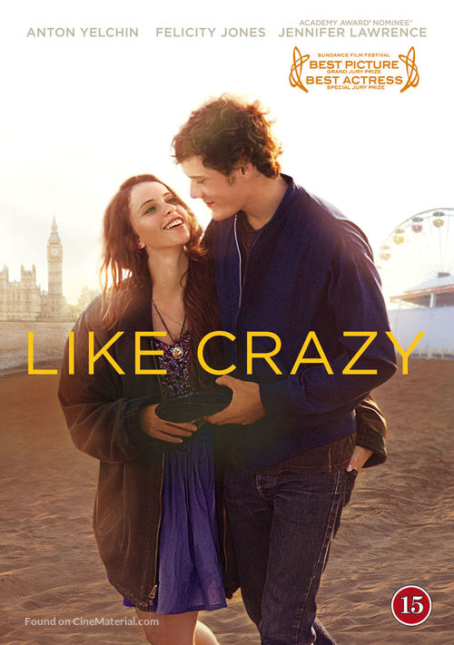 Like Crazy - Danish DVD movie cover