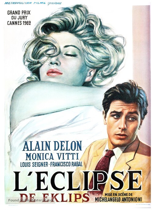 L&#039;eclisse - Belgian Movie Poster