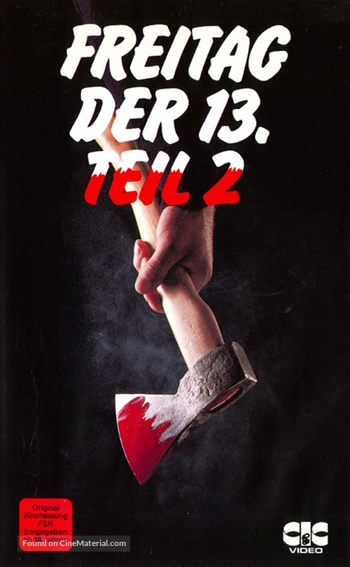 Friday the 13th Part 2 - German VHS movie cover