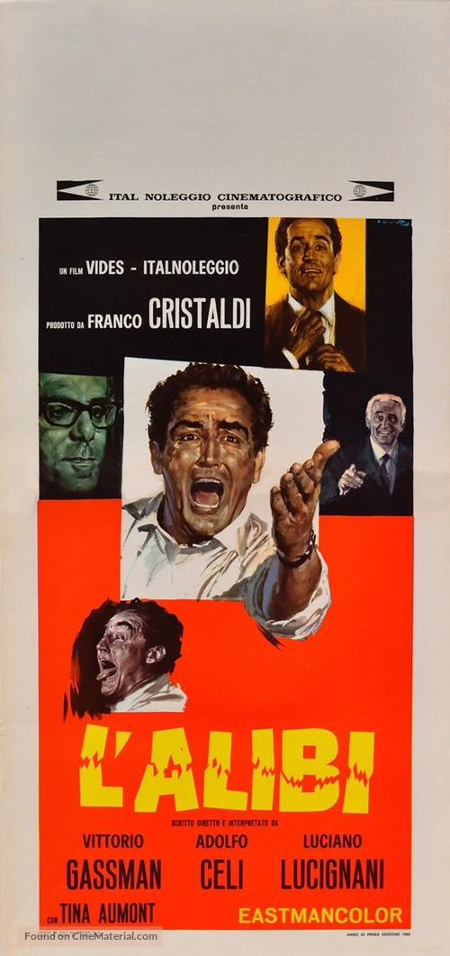 L&#039;alibi - Italian Movie Poster