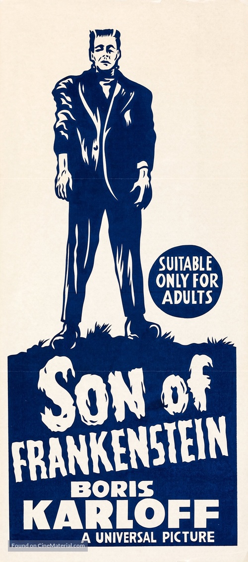 Son of Frankenstein - Australian Re-release movie poster